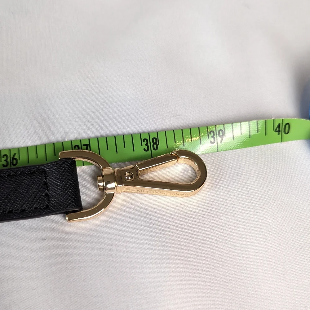 Michael Kors Essex Satchel Black Saffiano Leather Laptop Bag Briefcase Crossbody - Picture 9 of 16